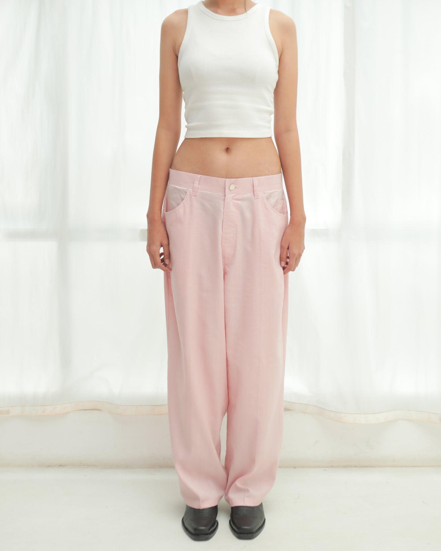 AMPLE PANTS [BABY PINK]