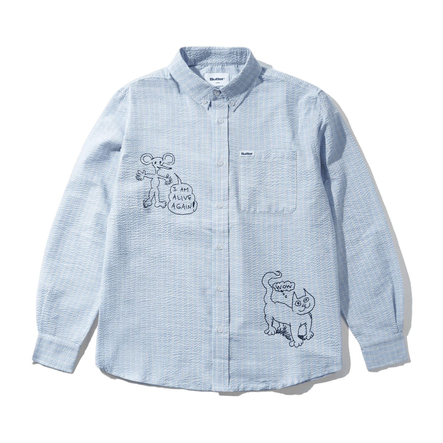 ALIVE AGAIN SHIRT [ LIGHT BLUE ]
