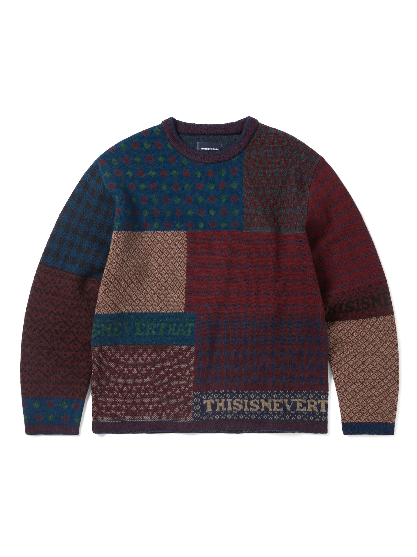 BLOCK KNIT L/S MULTI
