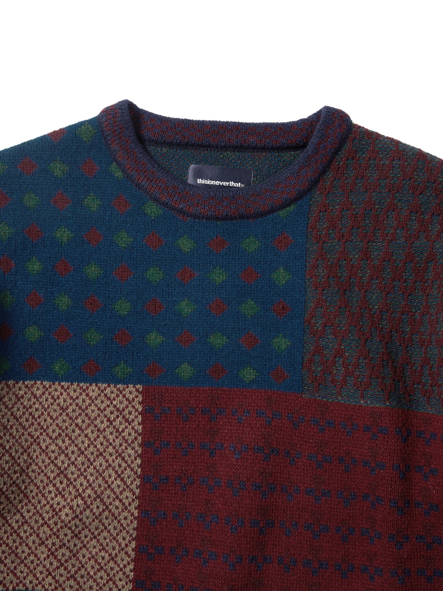 BLOCK KNIT L/S MULTI