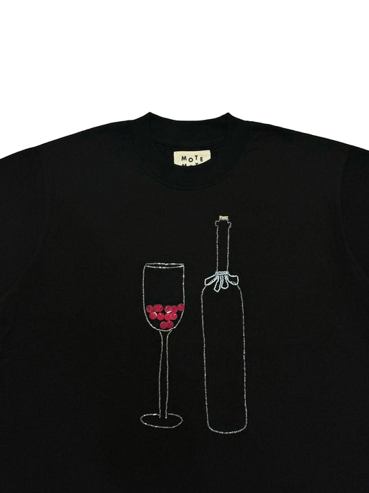 WINE T-SHIRT BLACK