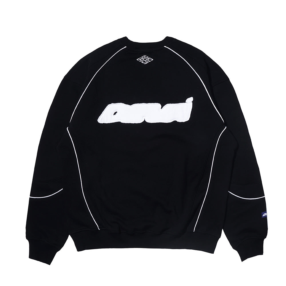 PANEL CREWNECK BLACK
