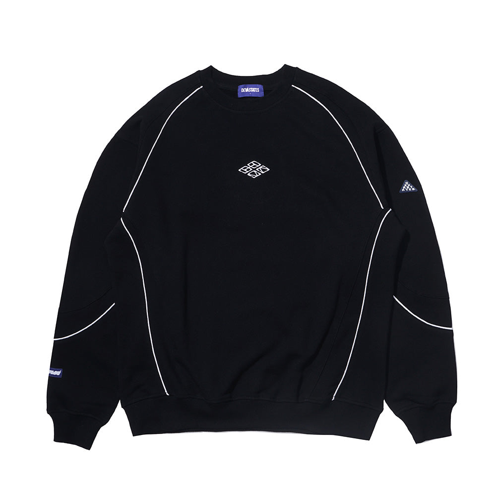 PANEL CREWNECK BLACK