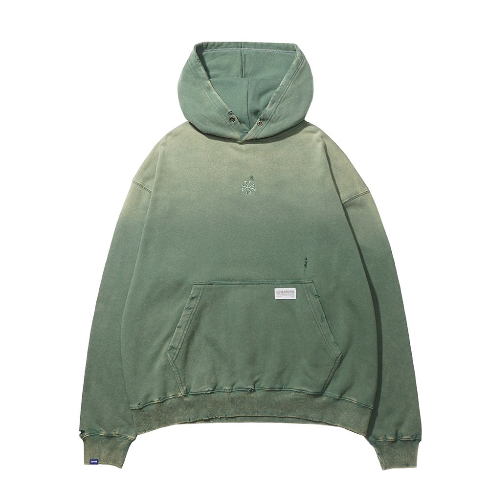 CROSS DISTRESSED HOODIE