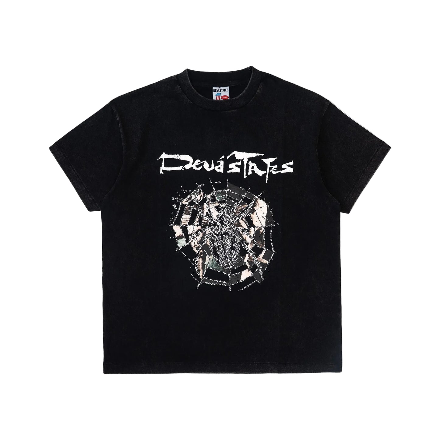 ARACHNIA GFX T-SHIRT [WASHED BLACK]