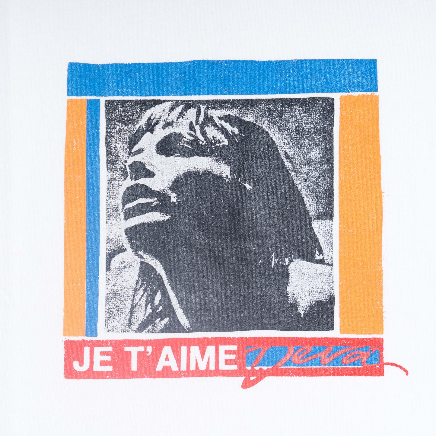 JANE GFX S/S RINGER T-SHIRT [WHITE/RED]
