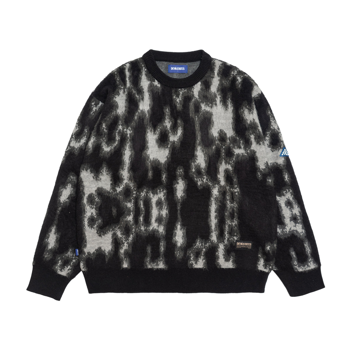 BARK BRUSHED KNITTED SWEATER [BLACK]