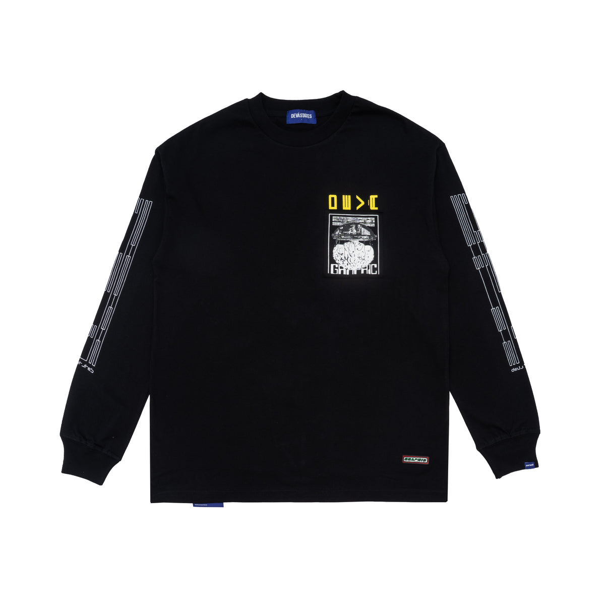 ECHO L/S GFX T-SHIRT [BLACK]