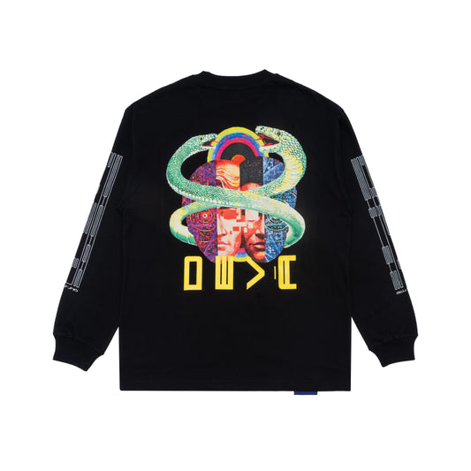 ECHO L/S GFX T-SHIRT [BLACK]