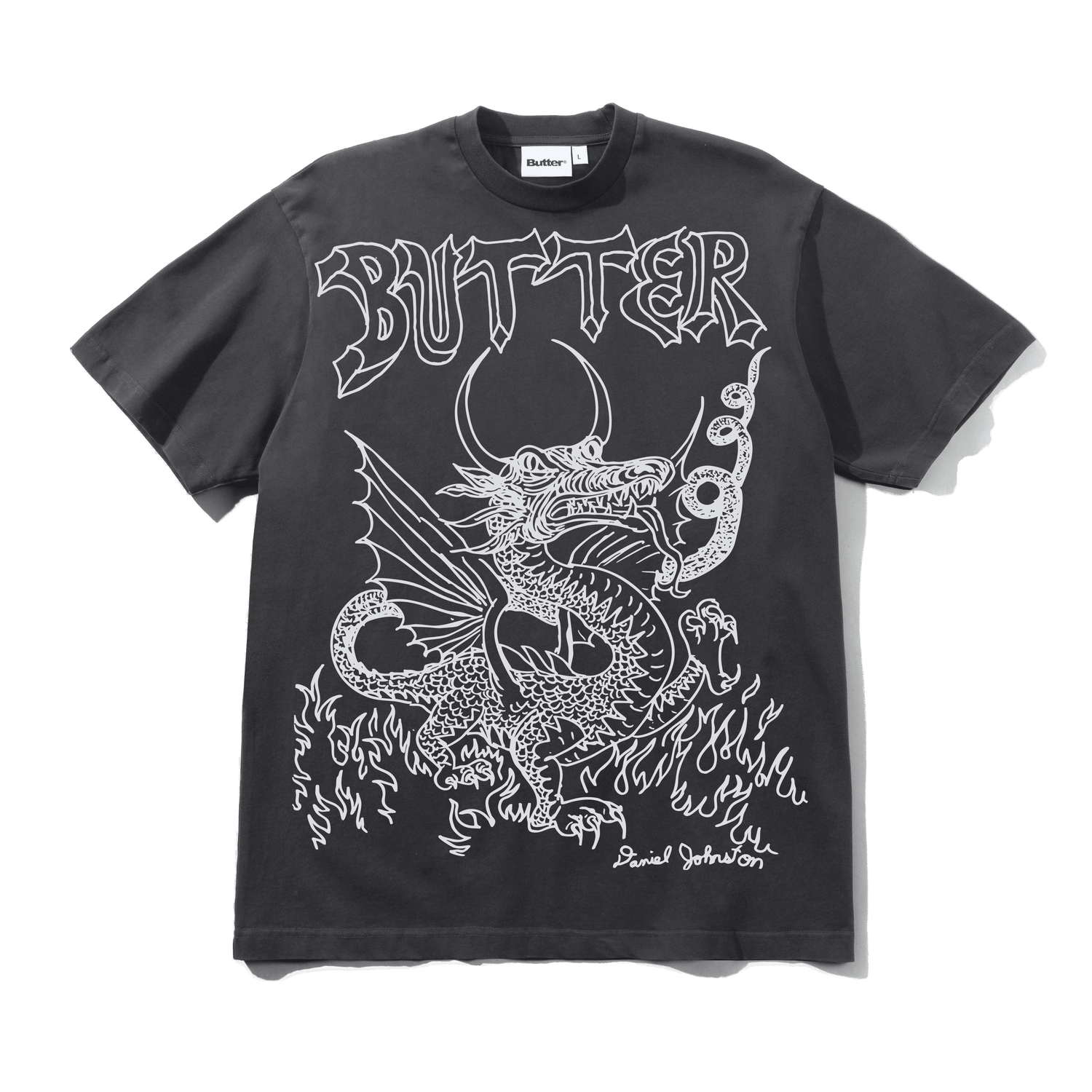 DRAGON TEE [ WASHED BLACK ]