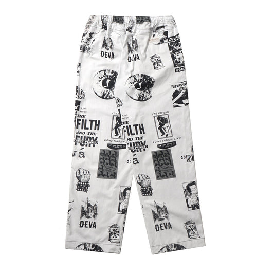 FILTH PRINTED EASY PANTS