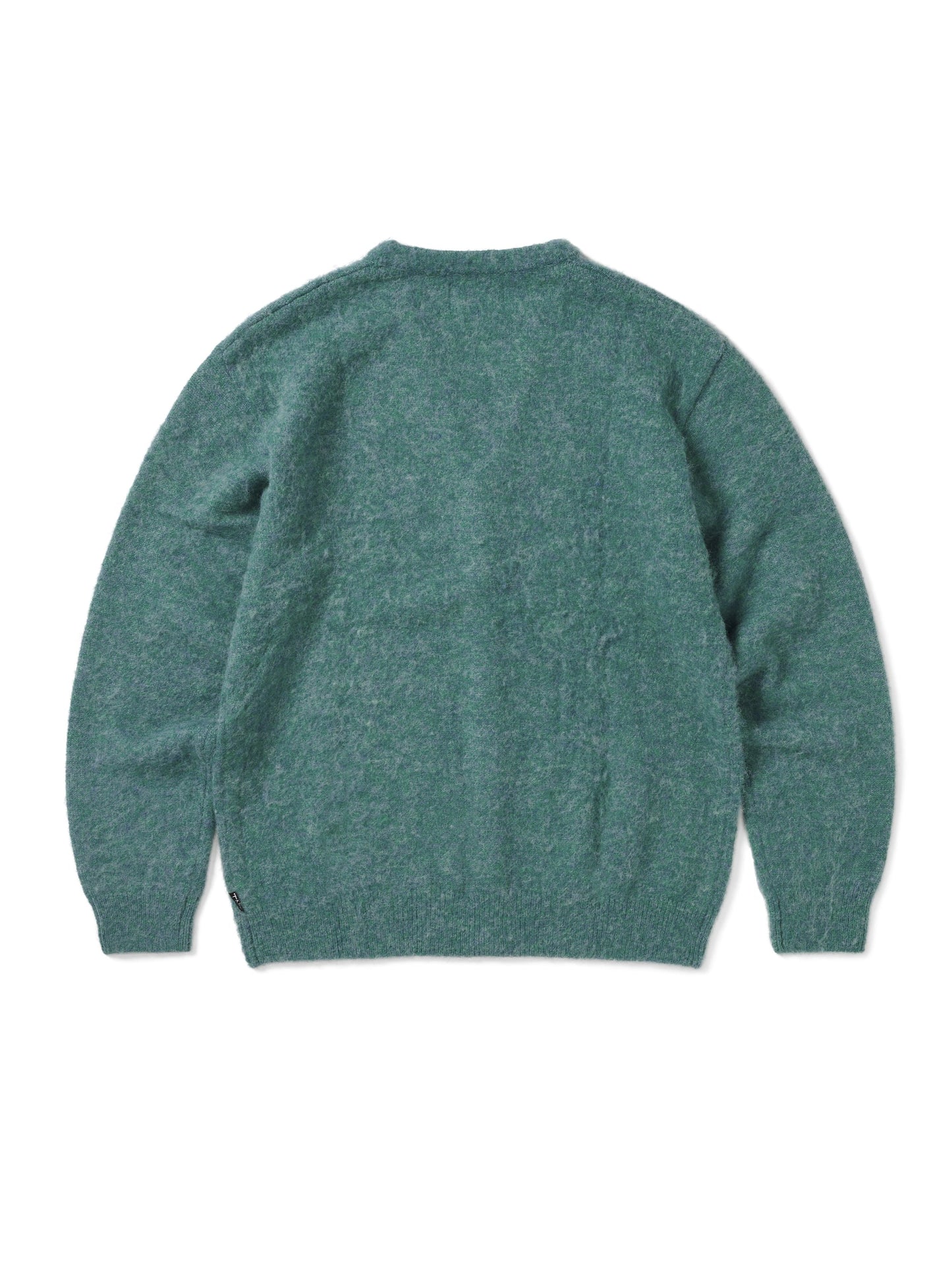 HAIRY KNIT CARDIGAN GREEN