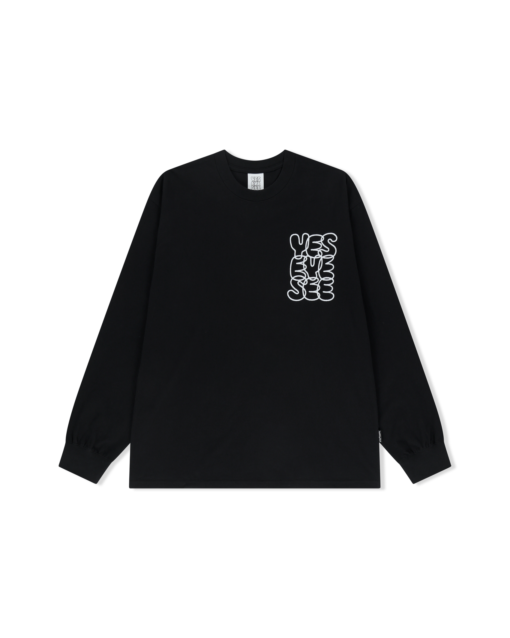 Y.E.S  C-Logo L/S ( BLACK )