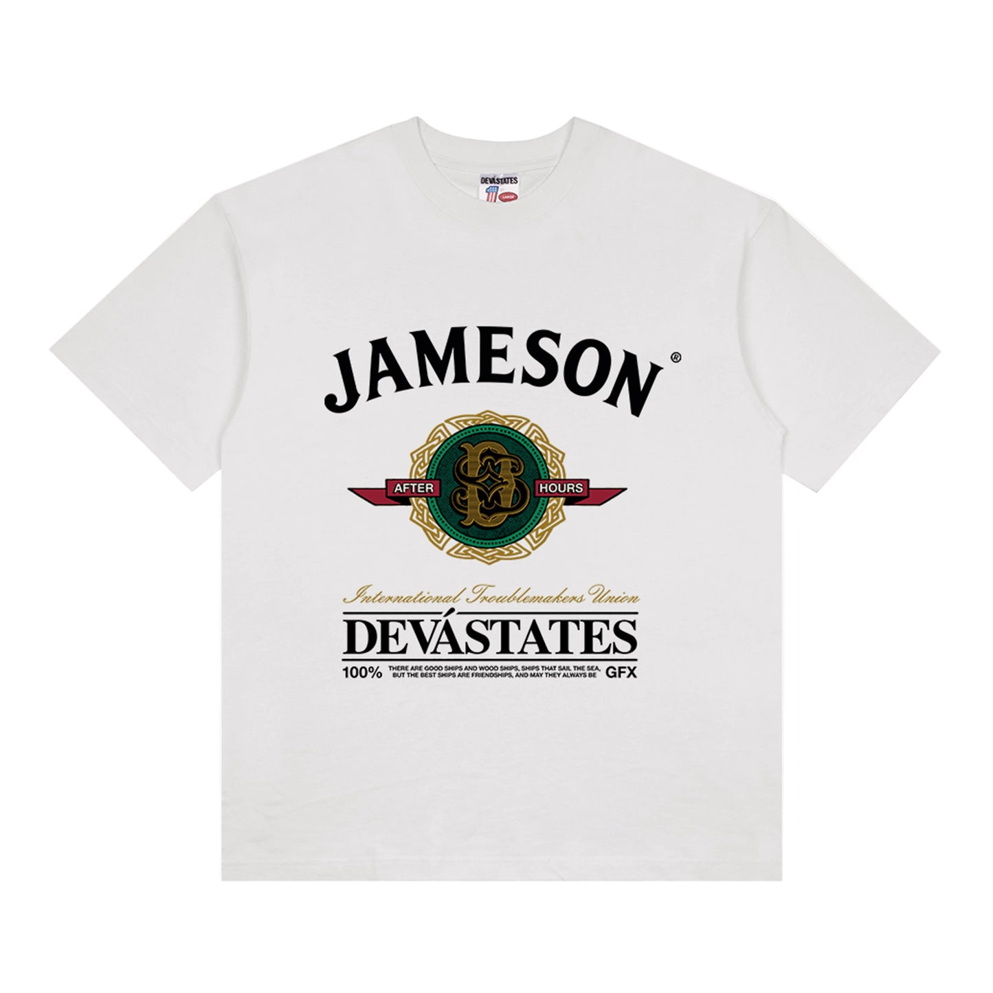 DEVA STATES X JAMESON TSHIRT [ WHITE ]