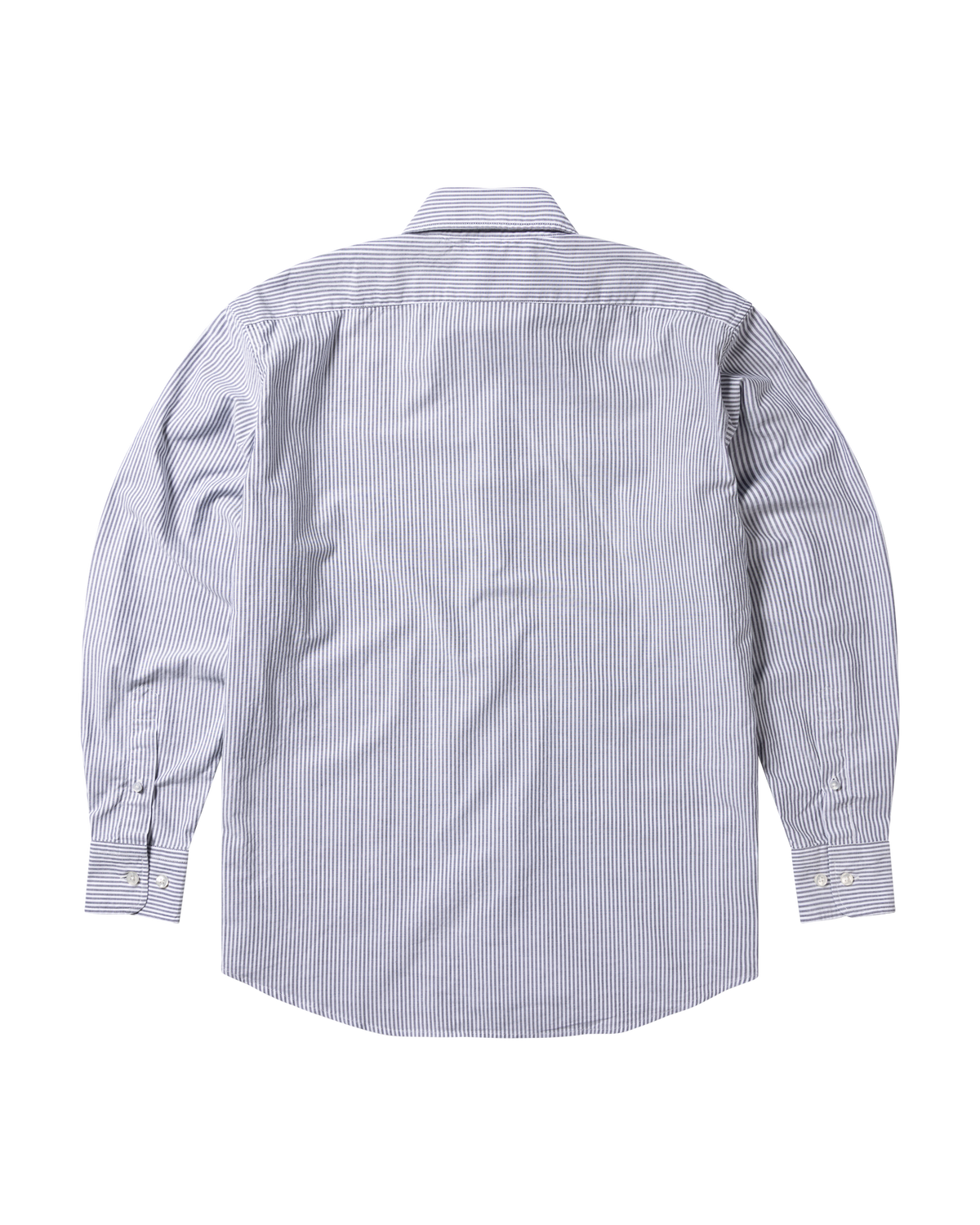 OXFORD STRIPE LS SHIRT [GREY]