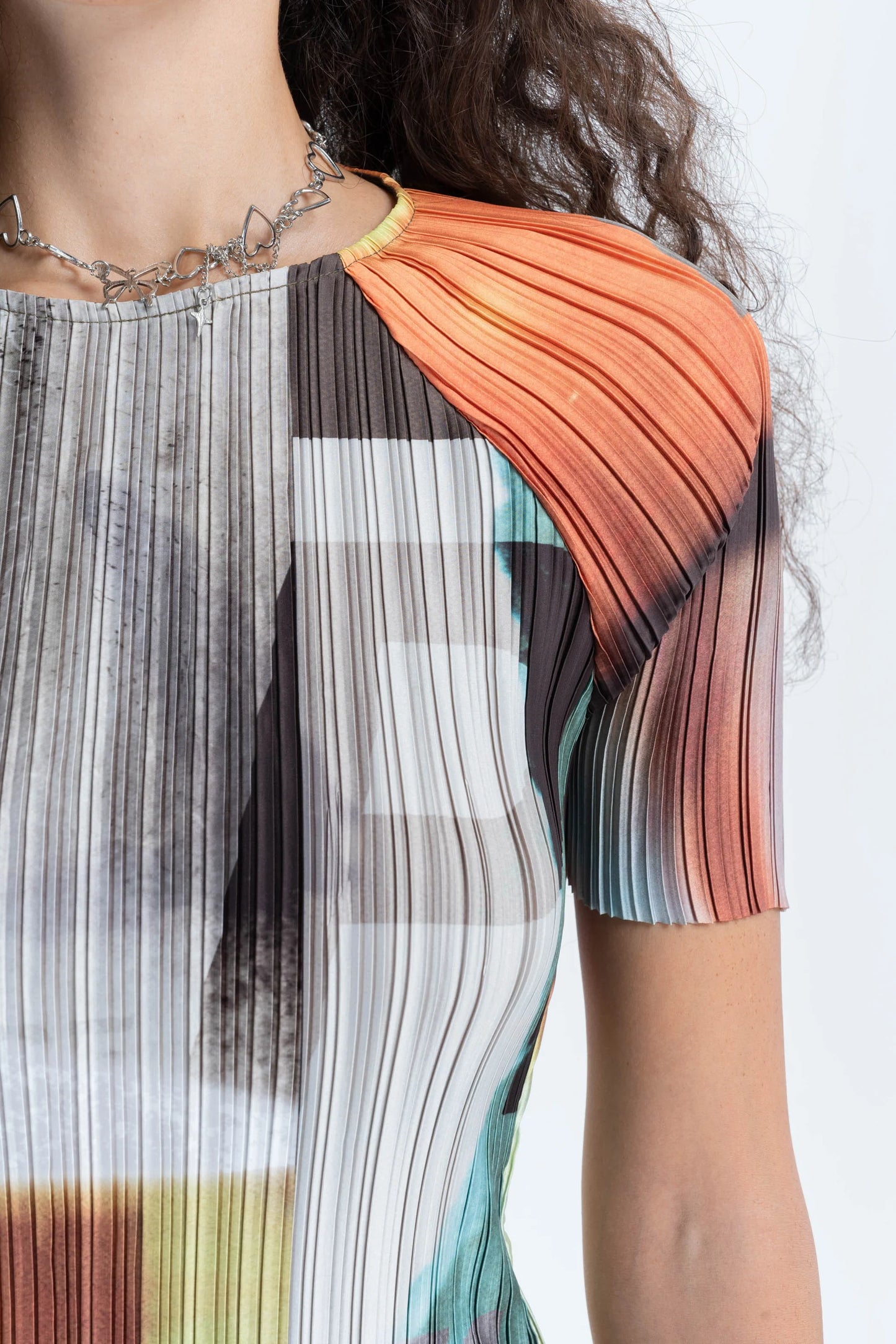 Box Pleat Raglan Mini