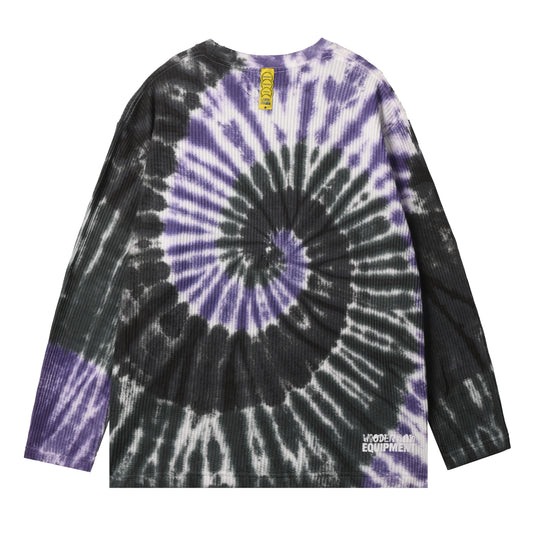 WAFFLE TIE-DYE LS T-SHIRT