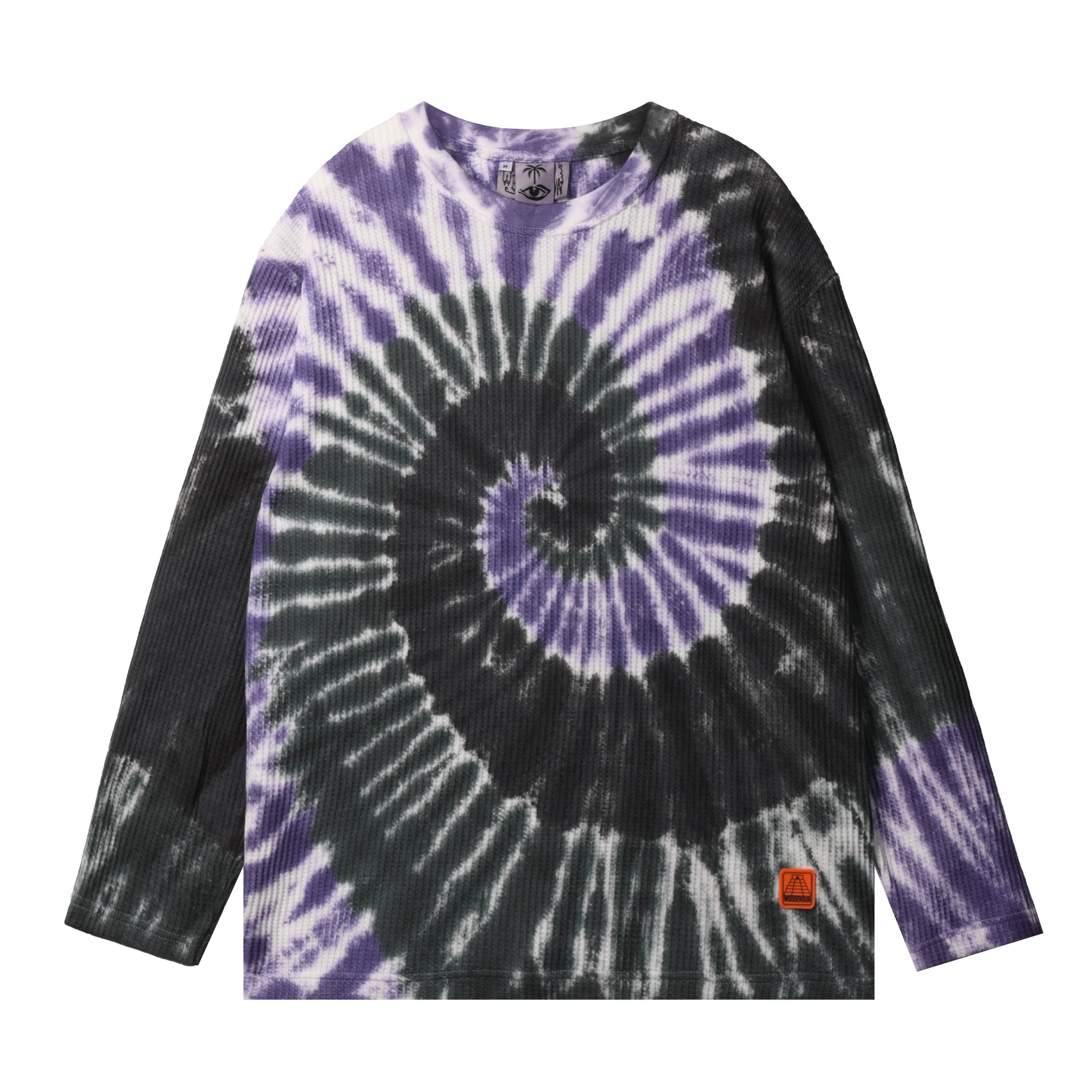 WAFFLE TIE-DYE LS T-SHIRT