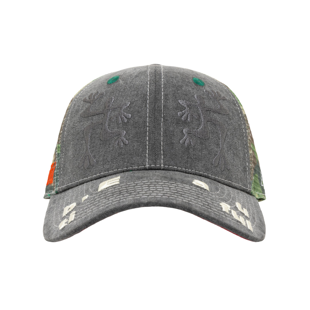 BIYU HAT [WASHED BLACK / ARMY CAMO]