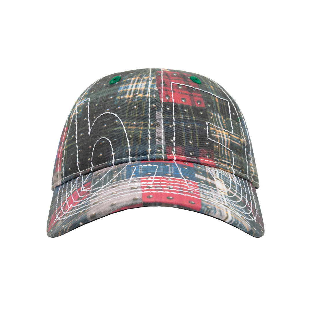 VAPOR LOW PROFILE HAT [STUDDED PLAID / WHITE]
